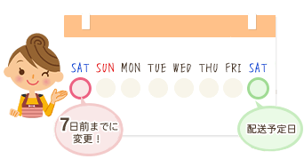 5日前までに変更